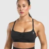 Gymshark Sports Bras*Lift Seamless Sports Bra Black/BlackMarl