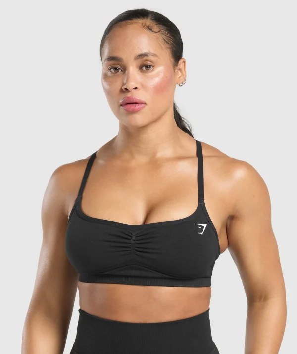 Gymshark Sports Bras*Lift Seamless Sports Bra Black/BlackMarl