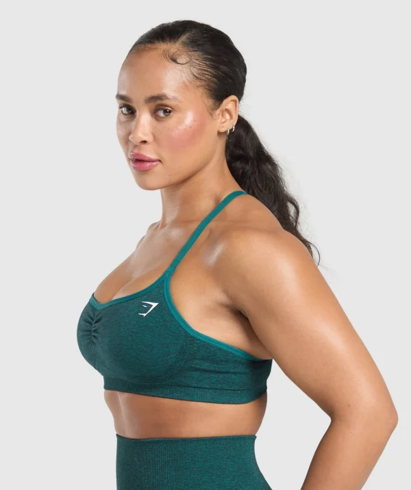 Gymshark Sports Bras*Lift Seamless Sports Bra FunctionalTeal/BlackMarl