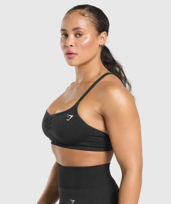 Gymshark Sports Bras*Lift Seamless Sports Bra Black/BlackMarl