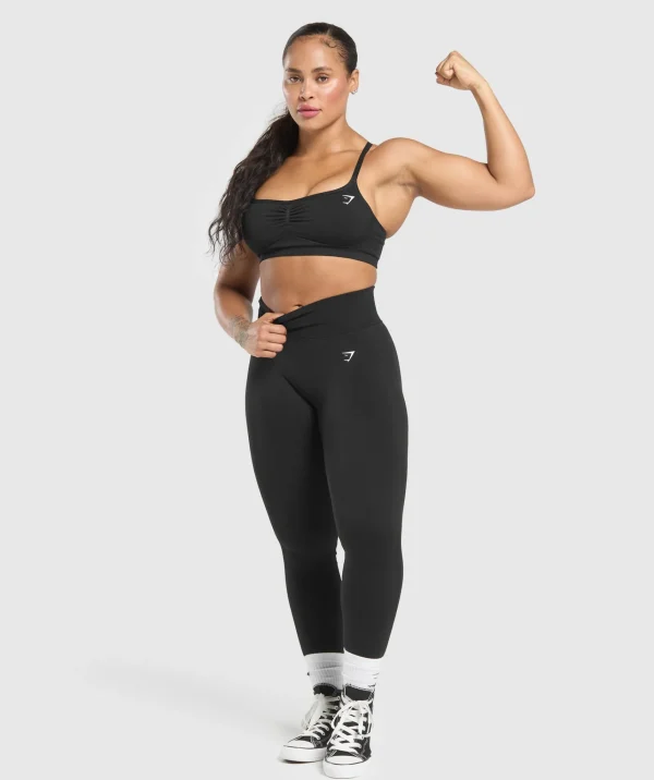 Gymshark Sports Bras*Lift Seamless Sports Bra Black/BlackMarl