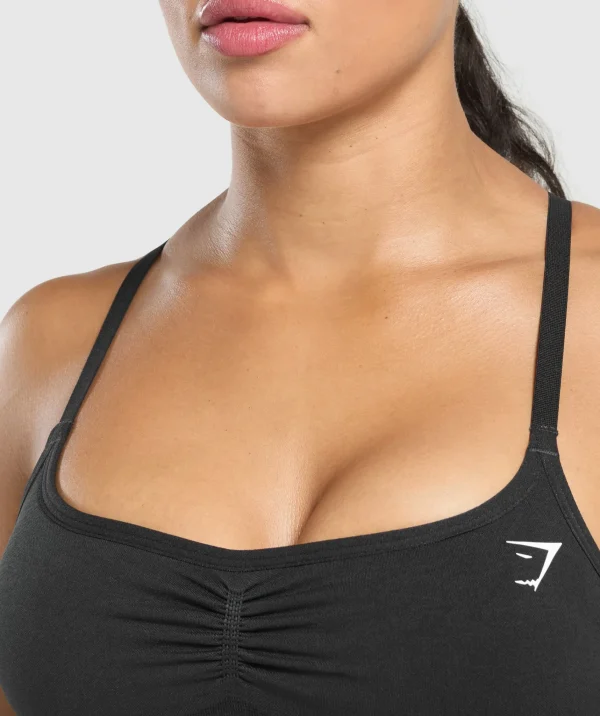 Gymshark Sports Bras*Lift Seamless Sports Bra Black/BlackMarl