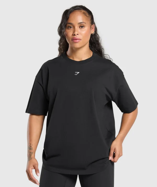 Gymshark T-shirts & Tops*Lifting Club Graphic Oversized T-Shirt Black