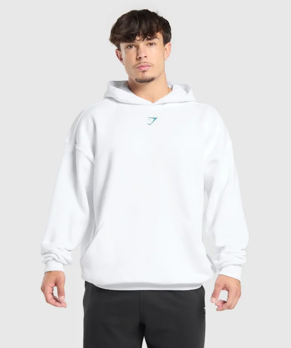 Gymshark Hoodies & Sweatshirts*Lifting Club Hoodie White/ArtificialTeal