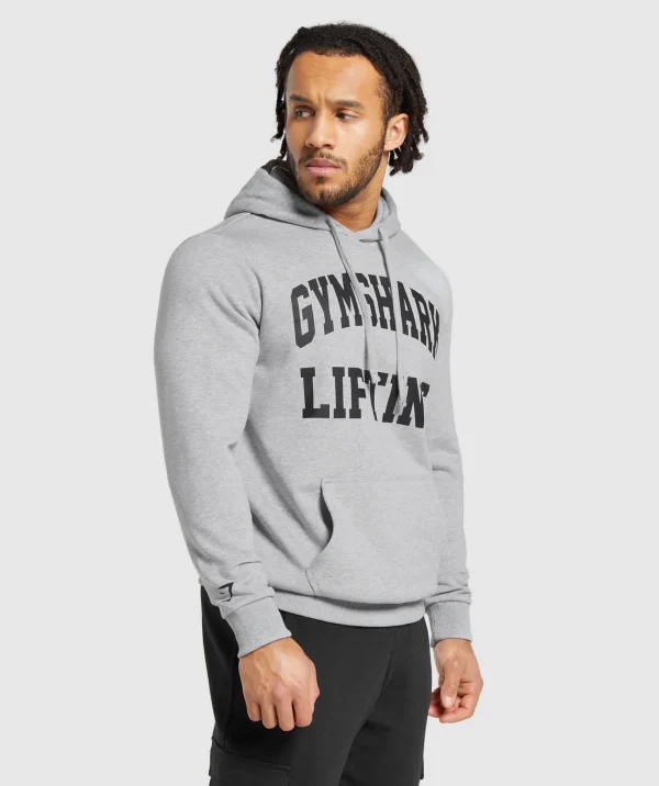 Gymshark Hoodies & Sweatshirts*Lifting Club Hoodie LightGreyCoreMarl