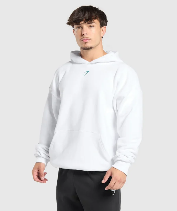 Gymshark Hoodies & Sweatshirts*Lifting Club Hoodie White/ArtificialTeal