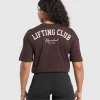 Gymshark T-shirts & Tops*Lifting Club Oversized T-Shirt HeritageBrown