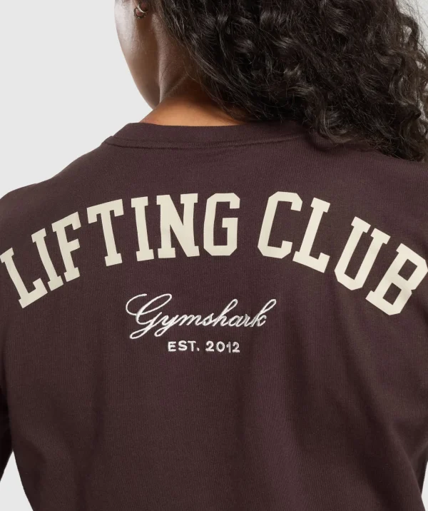 Gymshark T-shirts & Tops*Lifting Club Oversized T-Shirt HeritageBrown