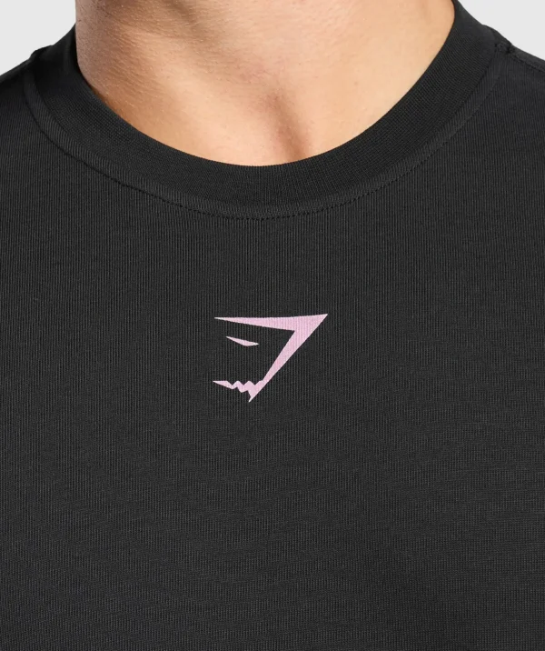 Gymshark T-shirts & Tops*Lifting Club T-Shirt Black/DollyPink