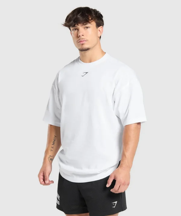 Gymshark T-shirts & Tops*Lifting Club T-Shirt White/PitchGrey