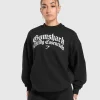 Gymshark Hoodies & Sweatshirts*Lifting Essentials Oversized Sweatshirt Black