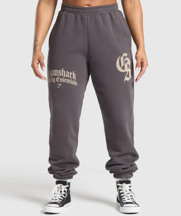 Gymshark Joggers & Sweatpants*Lifting Essentials Oversized Joggers GreyedPurple