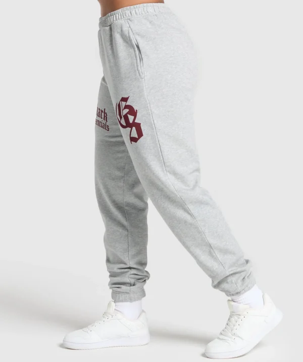 Gymshark Joggers & Sweatpants*Lifting Essentials Oversized Joggers LightGreyCoreMarl