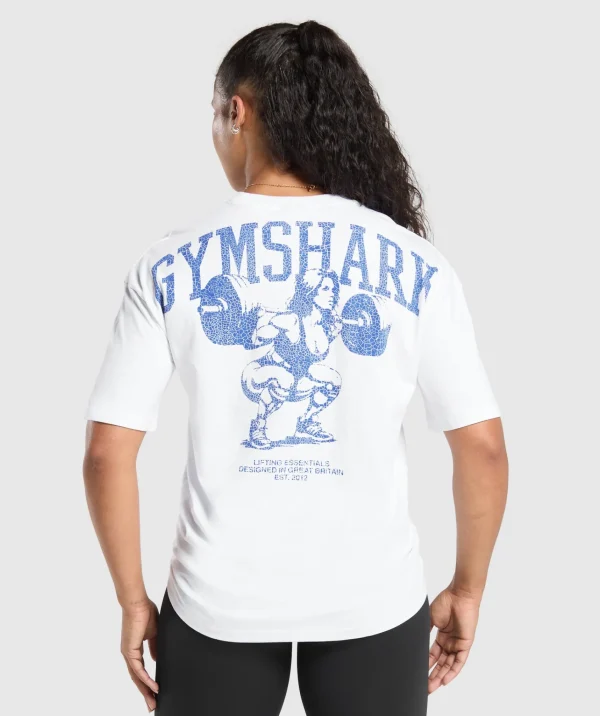 Gymshark T-shirts & Tops*Lifting Graphic T-Shirt White