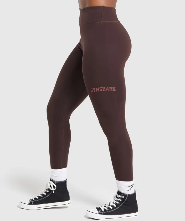 Gymshark Leggings*Lifting Logo Leggings HeritageBrown