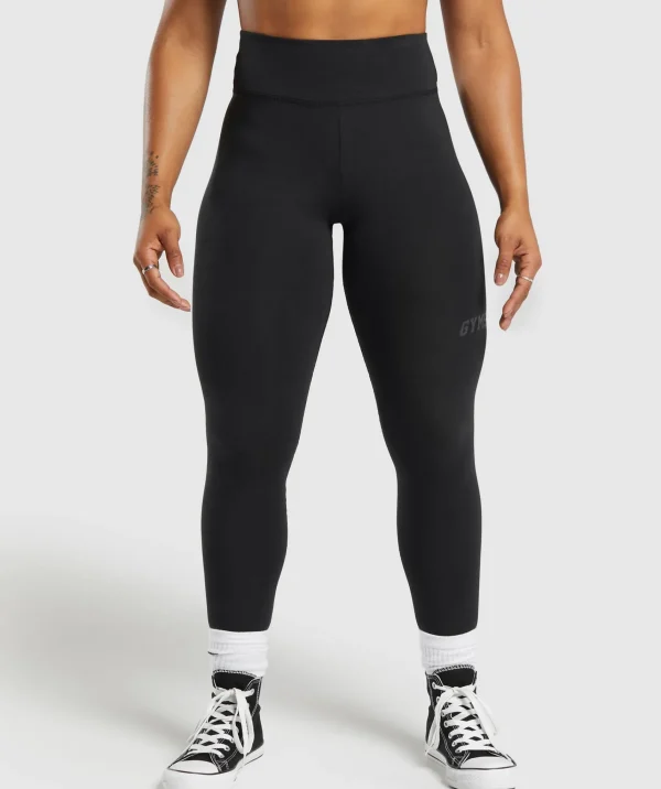 Gymshark Black Leggings | High-waisted Leggings*Lifting Logo Leggings Black