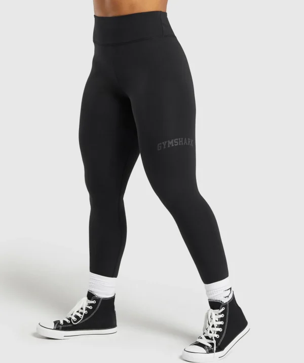 Gymshark Black Leggings | High-waisted Leggings*Lifting Logo Leggings Black