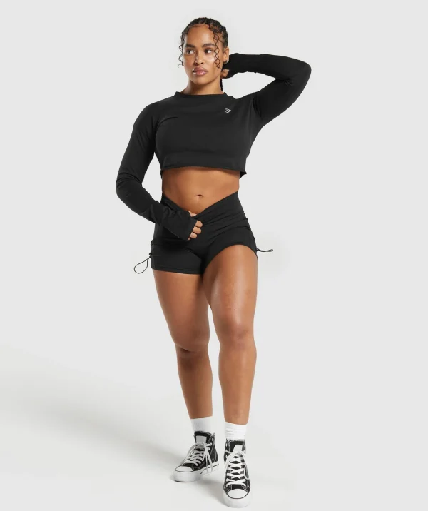 Gymshark Crop Tops | T-shirts & Tops*Lifting Long Sleeve Crop Top Black