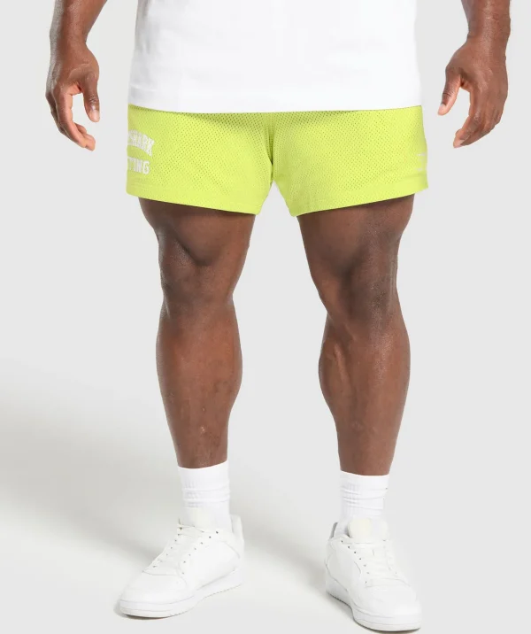 Gymshark Shorts*Lifting Mesh 5" Shorts VividLime