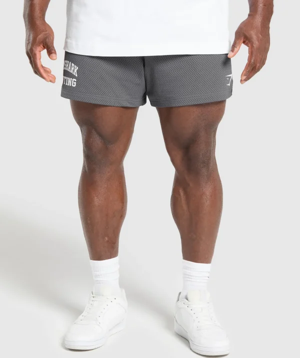 Gymshark Shorts*Lifting Mesh 5" Shorts PitchGrey