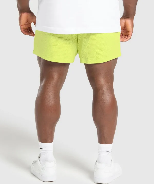 Gymshark Shorts*Lifting Mesh 5" Shorts VividLime