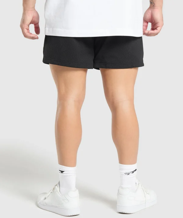 Gymshark Shorts*Lifting Mesh 5" Shorts Black