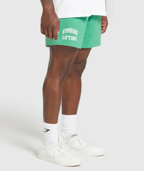 Gymshark Shorts*Lifting Mesh 7" Shorts LagoonGreen