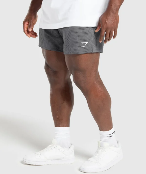 Gymshark Shorts*Lifting Mesh 5" Shorts PitchGrey