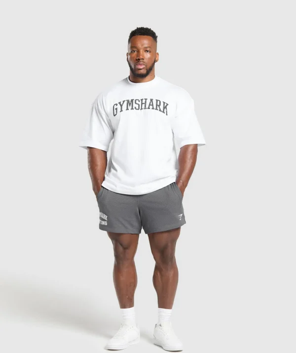 Gymshark Shorts*Lifting Mesh 5" Shorts PitchGrey