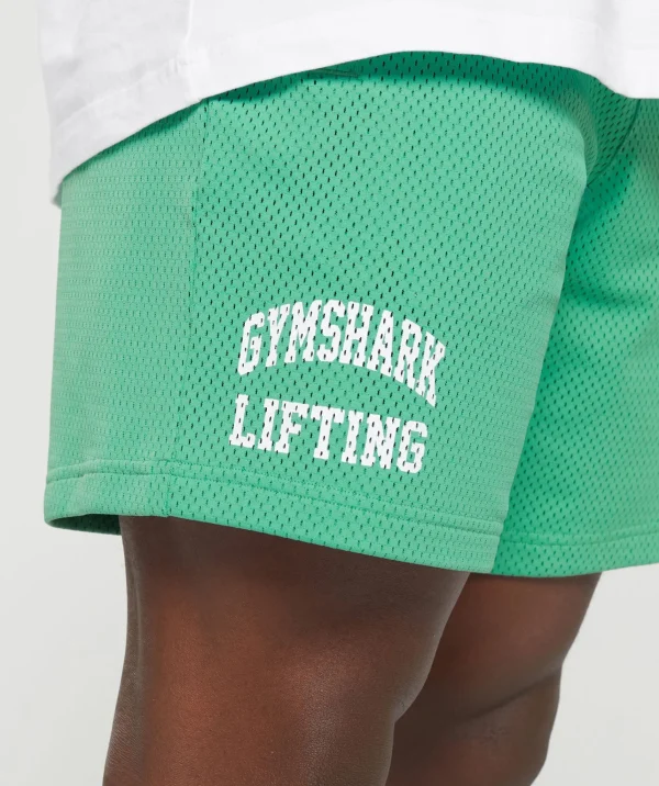 Gymshark Shorts*Lifting Mesh 7" Shorts LagoonGreen