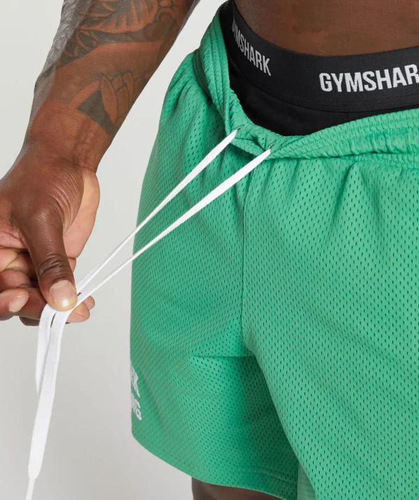 Gymshark Shorts*Lifting Mesh 7" Shorts LagoonGreen