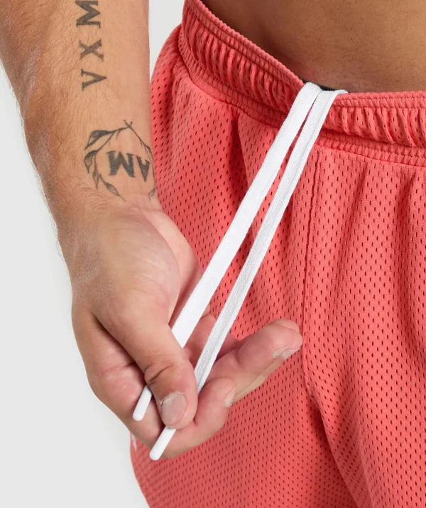 Gymshark Shorts*Lifting Mesh 5" Shorts TropicalPink