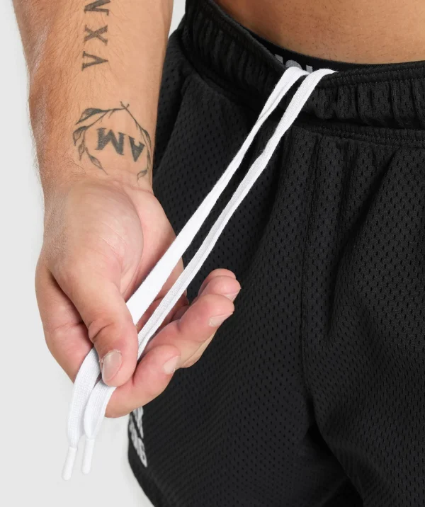 Gymshark Shorts*Lifting Mesh 5" Shorts Black