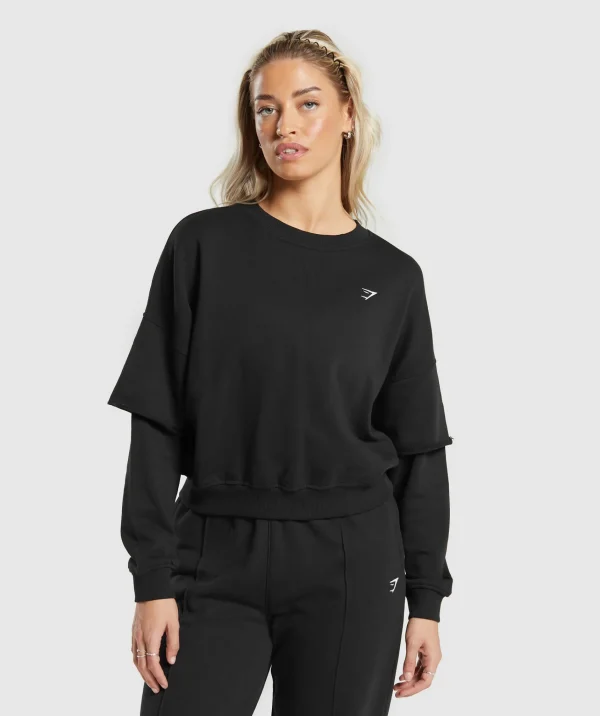 Gymshark Sweatsuits*Lifting Oversized Sweatshirt Black