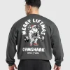 Gymshark Hoodies & Sweatshirts*Liftmas Crew AsphaltGrey