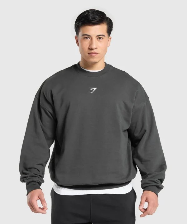 Gymshark Hoodies & Sweatshirts*Liftmas Crew AsphaltGrey