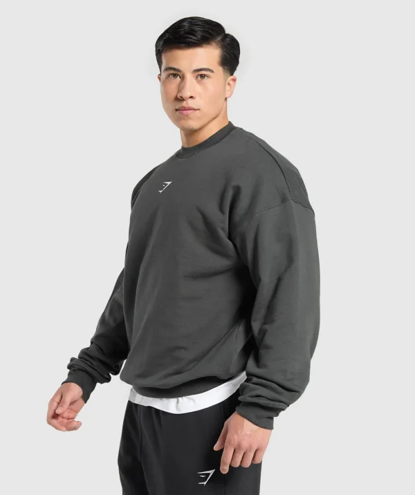 Gymshark Hoodies & Sweatshirts*Liftmas Crew AsphaltGrey