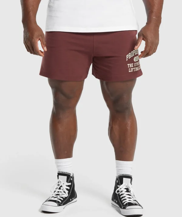 Gymshark Shorts*Lightweight Jersey Shorts BurgundyBrown