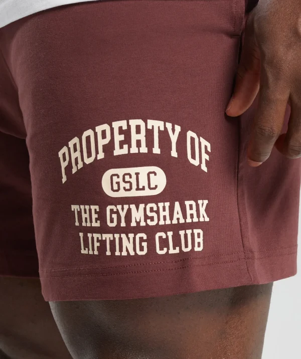 Gymshark Shorts*Lightweight Jersey Shorts BurgundyBrown