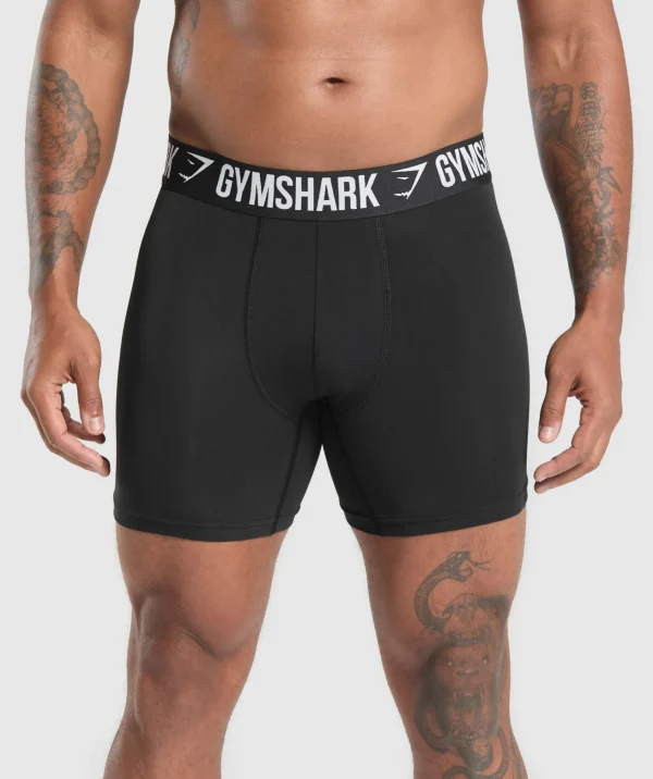 Gymshark Underwear & Basics | Men's Underwear*Long Boxer Brief 3PK Black/Black/Black