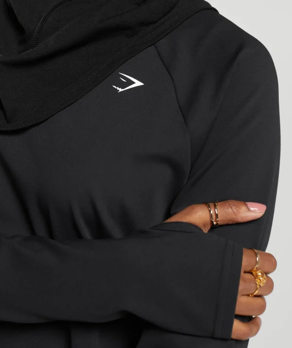 Gymshark Modest Workout Clothes & Hijabs | T-shirts & Tops*Long Line Long Sleeve Top Black