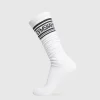 Gymshark Crew Socks*Long Stripe Socks White