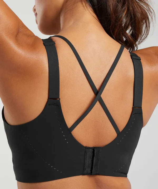 Gymshark Sports Bras*Longline Crossback Sports Bra Black