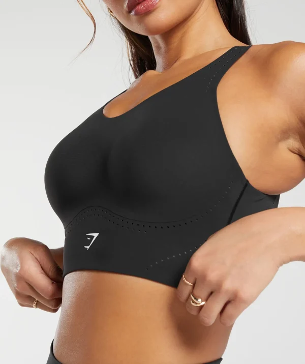 Gymshark Sports Bras*Longline Crossback Sports Bra Black