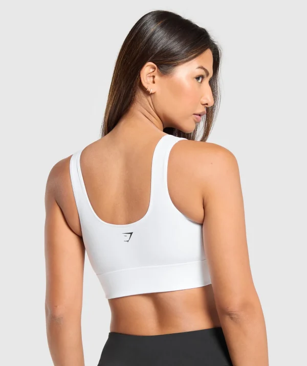 Gymshark Sports Bras*Longline Sports Bra White