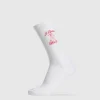 Gymshark Crew Socks*Love Squats Graphic Crew Sock Single White/JamzRed