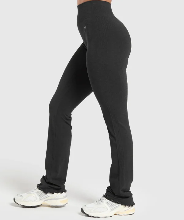 Gymshark Leggings*Luxe Seamless Flare Leggings CoalMarl