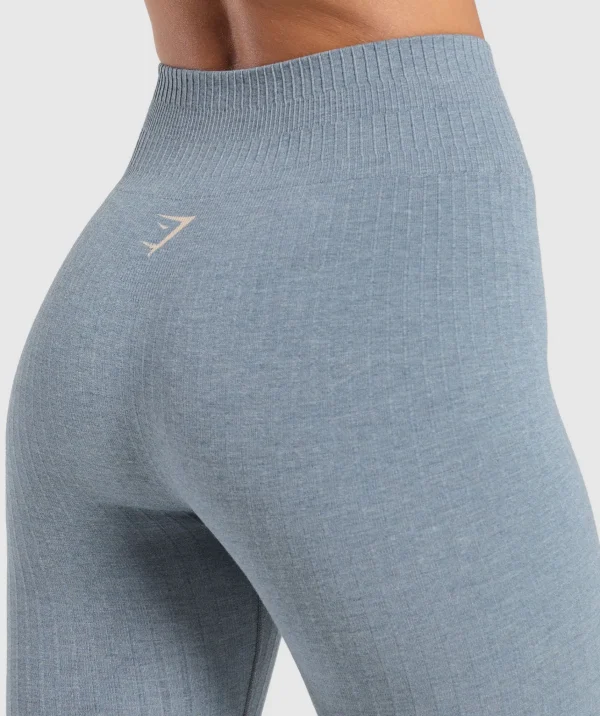 Gymshark Leggings*Luxe Seamless Leggings MetalBlueMarl