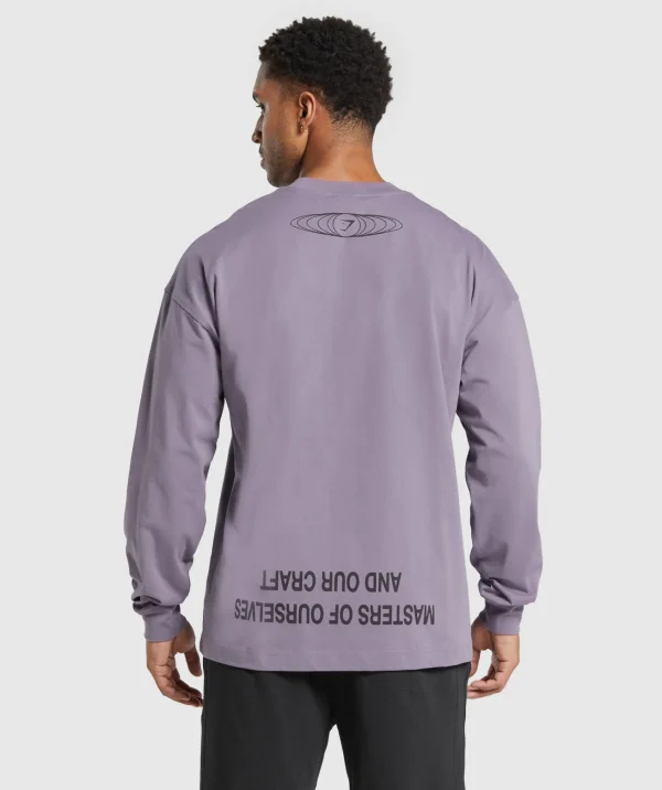 Gymshark T-shirts & Tops*Masters of Our Craft Long Sleeve T-Shirt FogPurple