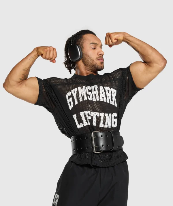 Gymshark T-shirts & Tops*Mesh Oversized T-Shirt Black